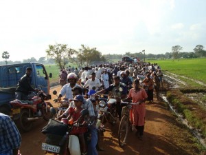 More than 200,000 people are trapped in less than 100 square kilometers in the Vanni area in northern Sri Lanka as a result of recent fighting between government forces and the separatist Liberation Tigers of Tamil Eelam. &copy; 2009 Private
