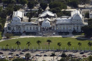 Haitian National Palace after the earthquake