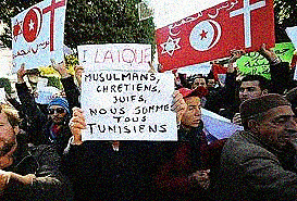 "Muslims, Christians, and Jews. We are all Tunisians."