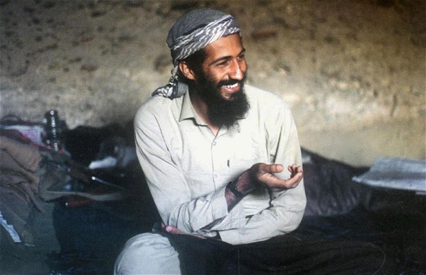 Killing a neutered bin Laden was little more than a publicity stunt. Pictured: Osama bin Laden in his happy cave days. (Photo: The Telegraph)