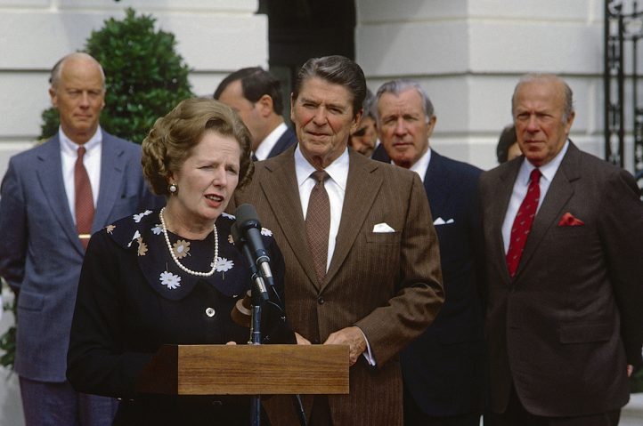 Margaret Thatcher and Ronald Reagan (Shutterstock)