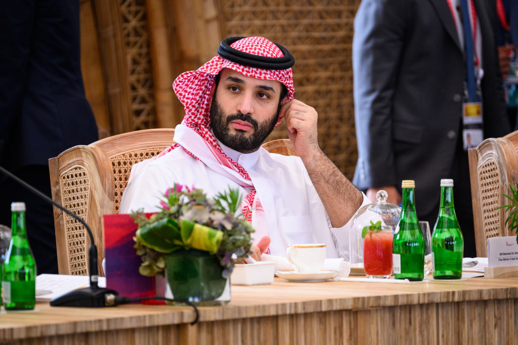 Saudi Crown Prince Mohammed Bin Salman at the G20 conference in Bali, 2024. (Getty Images)