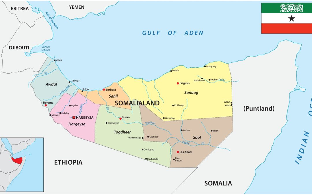 Administrative,Map,Of,The,De,Facto,State,Of,Somaliland